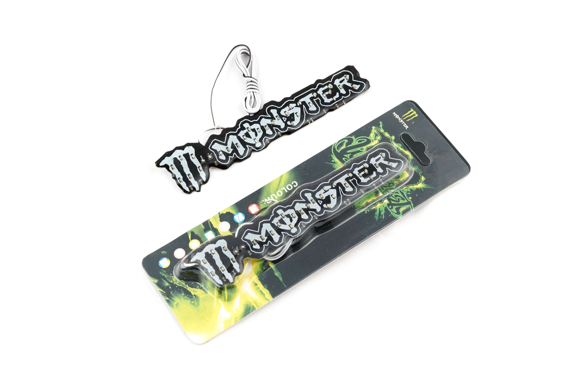 Светодиодная наклейка с логотипом MONSTER ENERGY GJCT