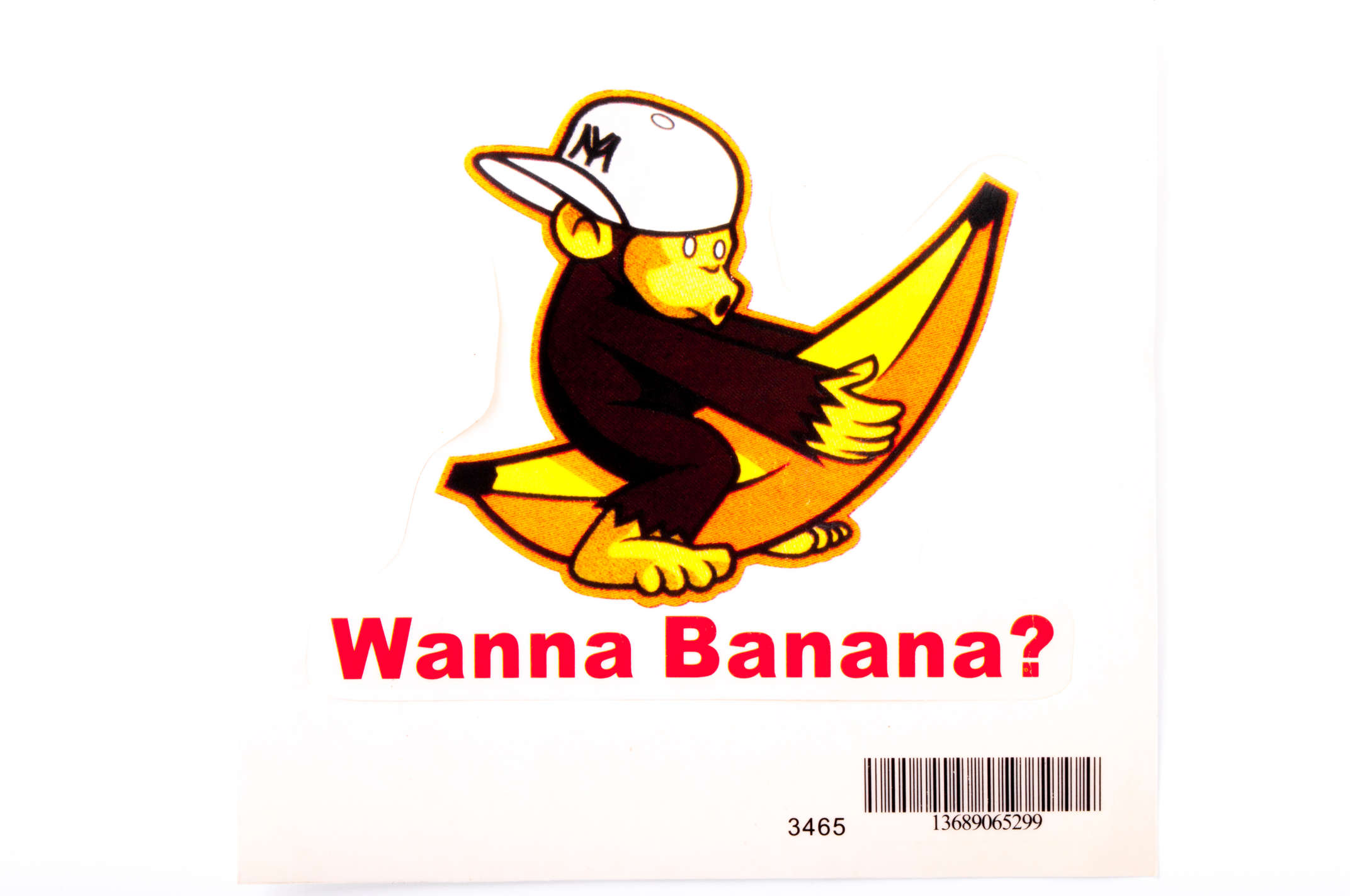 Наклейка декор WANNA BANANA (14x14см) (#3465)