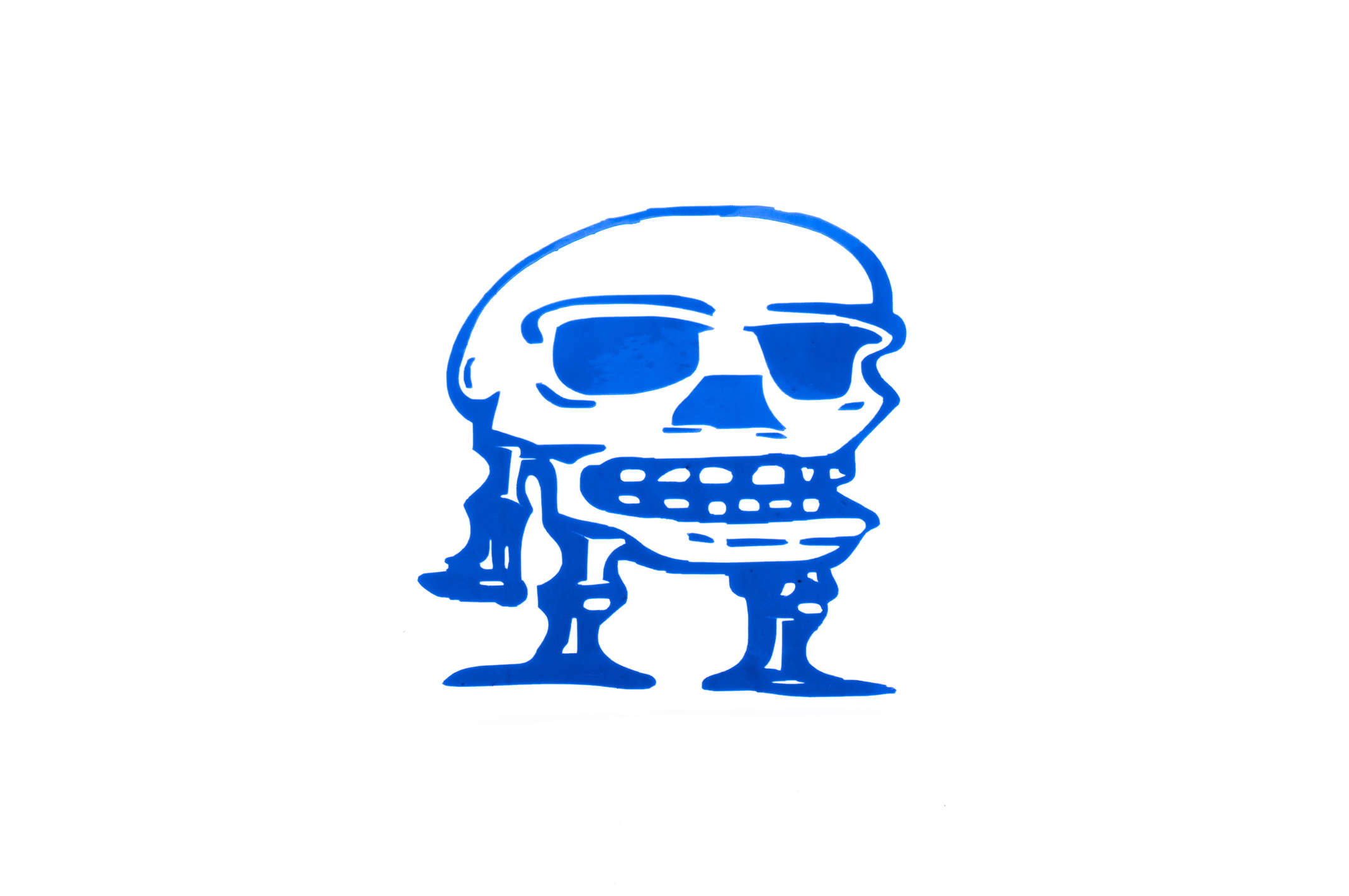 Наклейка декор SKULL (13x14см) (#4390)
