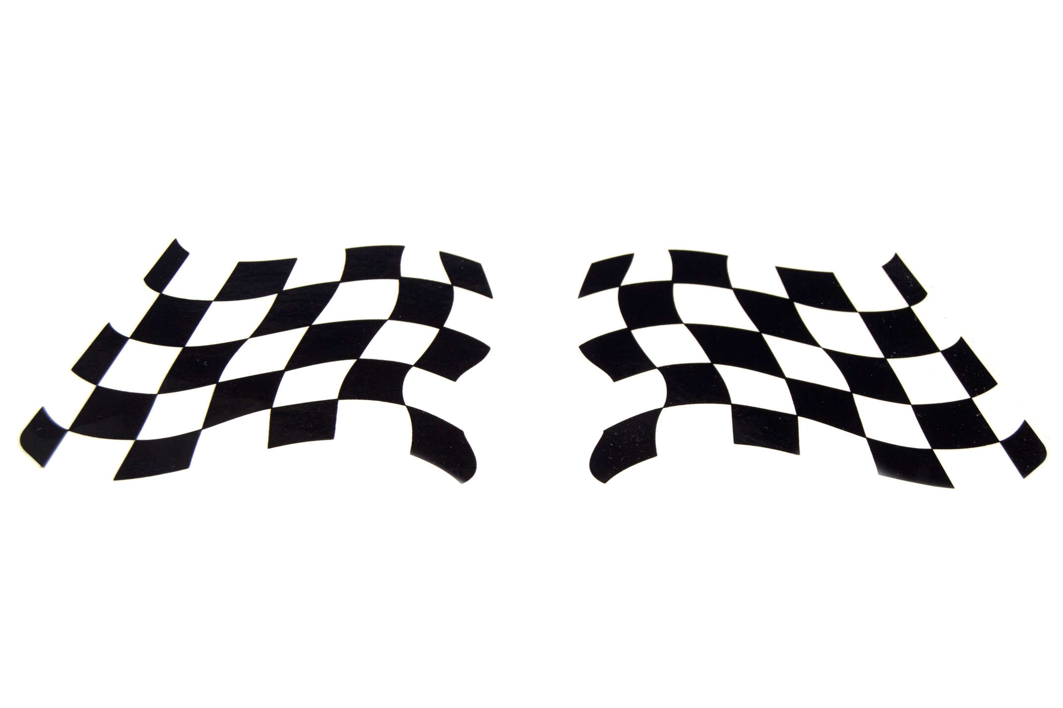 Наклейка декор RACING FLAG (8х5см) (#SEA)