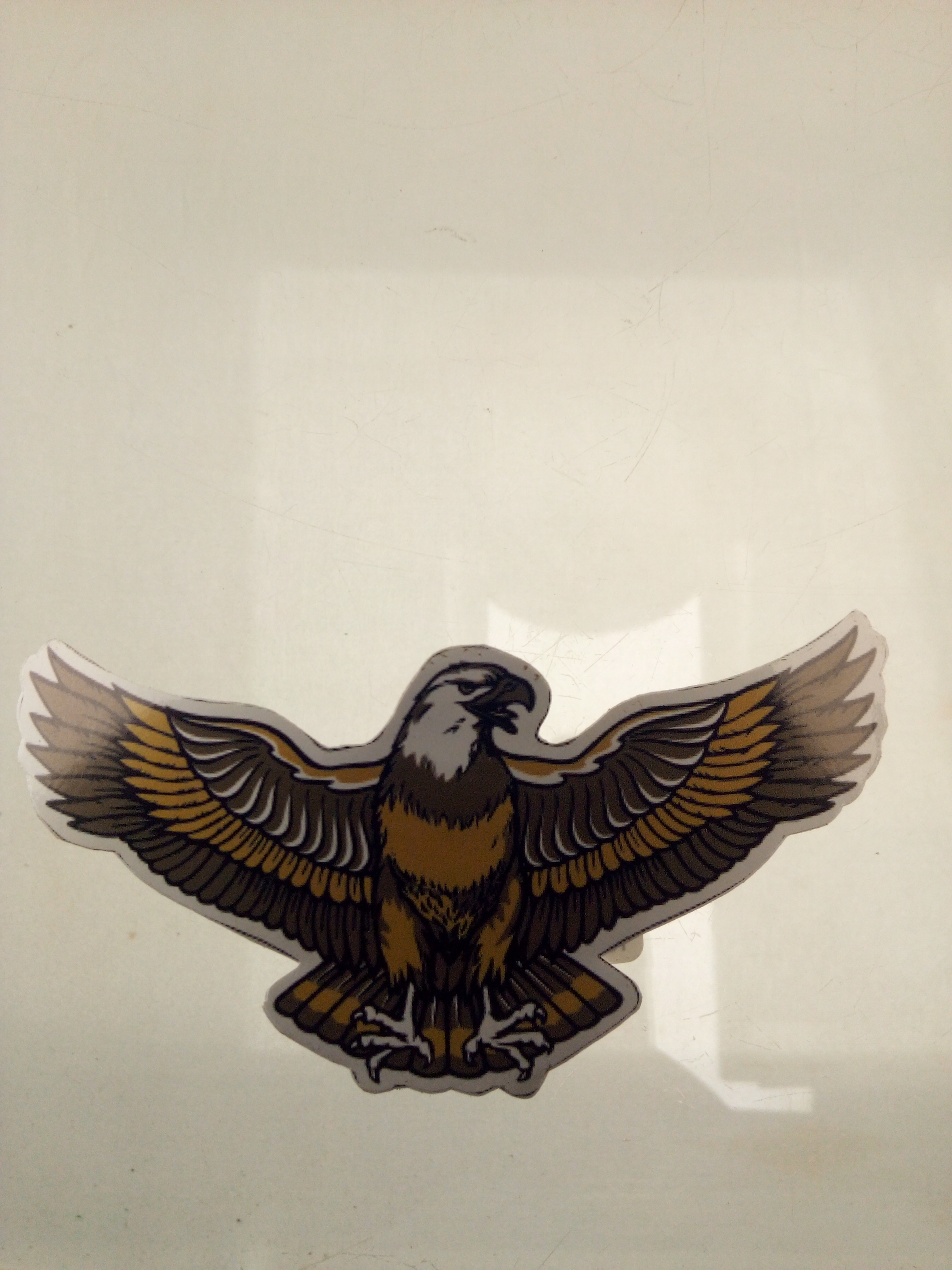 Наклейка декор EAGLE (5х11см) желтый (#SEA)