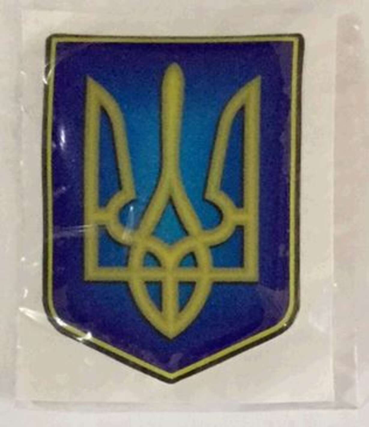 Наклейка Украина (7x6см, силикон, малая) (#SEA)
