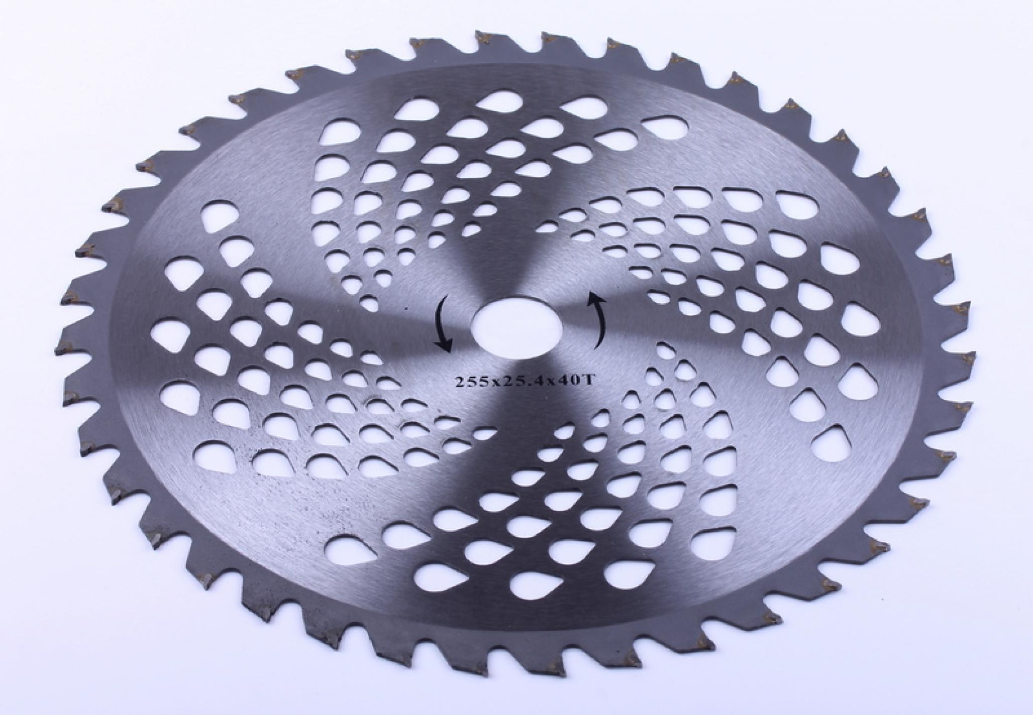 Нож мотокосы 40T (Ø255/25.4 mm) (победитовые зубья) AMG
