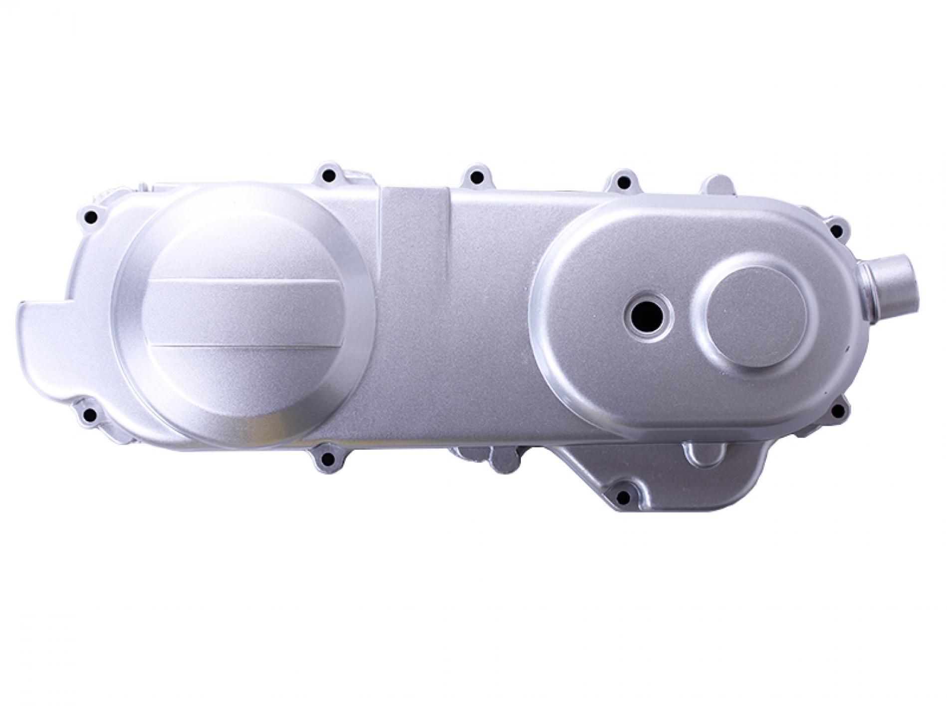 Крышка вариатора 4T GY6 50 (12 колесо, 139QMB, серебристая) AMG