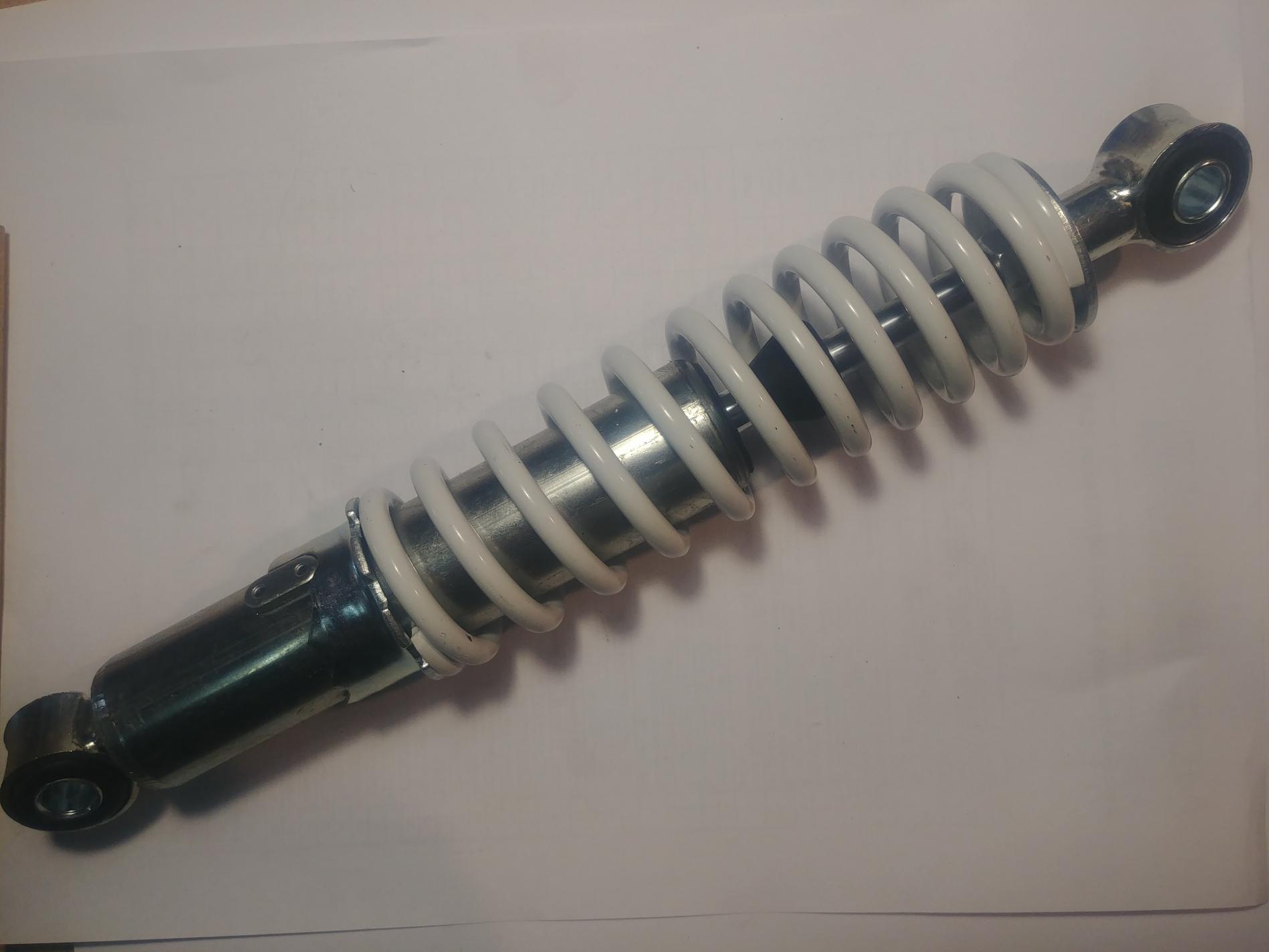 Моноамортизатор мото 275mm белая пружина FLD