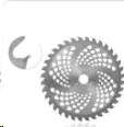 Нож мотокосы 36T (Ø230/25.4 mm) (победитовые зубья) MS