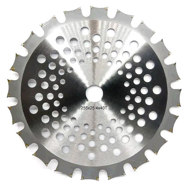 Нож мотокосы 40T (Ø255/25.4 mm) (победитовые зубья) двухсторонний SVET