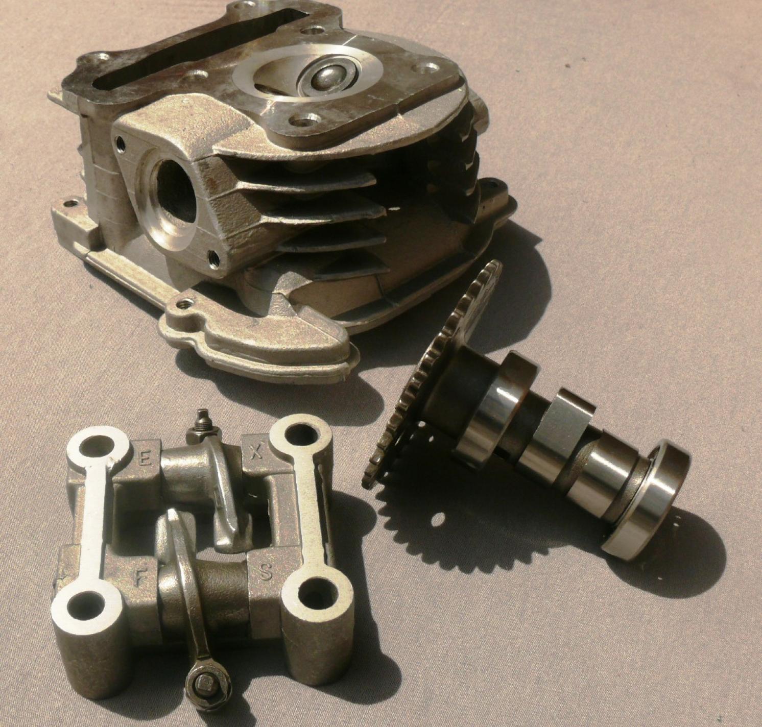 Головка цилиндра 4T GY6 80 (Ø47) (в сборе, без крышки) VDK