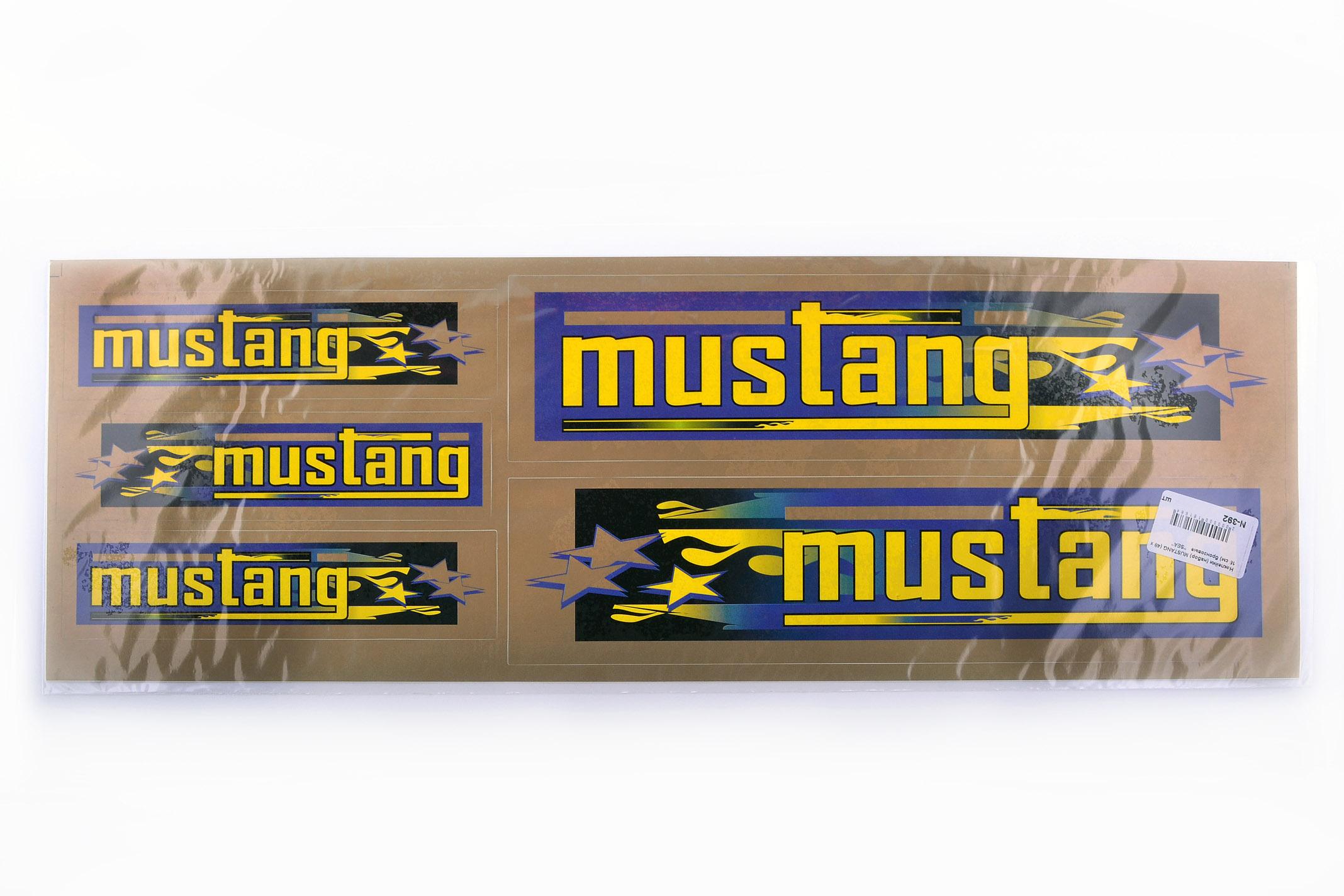 Наклейки (набор) MUSTANG (48х16см, бронзовые) EVO