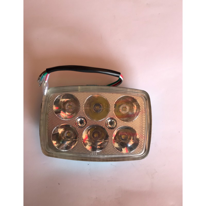 Фара (в сборе) Delta (квадратная LED, 6 диодов) BBCm
