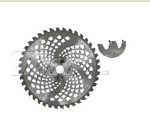 Нож мотокосы 40T (Ø255/25.4 mm) (победитовые зубья) KOSA