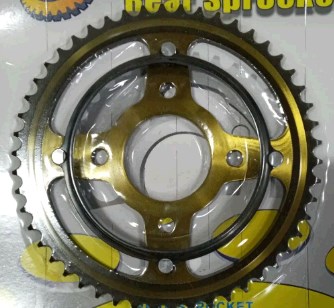 Звезда трансмиссии (задняя) VIPER V200R 428x56T (PCD=4*90mm, HUB=58mm) (ОБОДОК) SFR Polish GoldBlack ST-2
