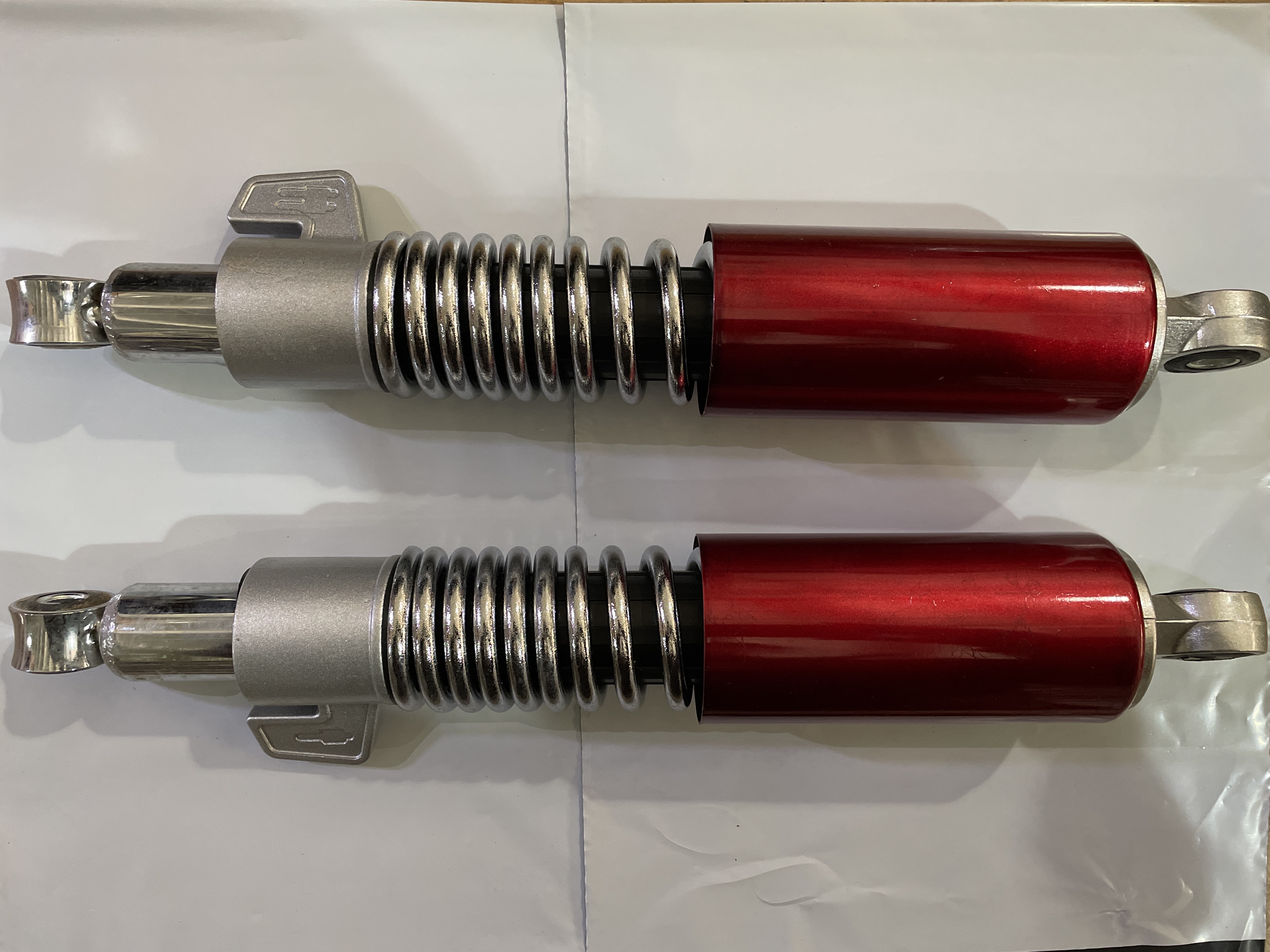 Амортизаторы (пара) GY6, DIO ZX 350mm, регулируемые (12*10) AKITA ST