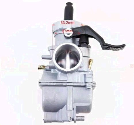 Карбюратор 4T CB/CG KEIHIN 2T/4T 150-200cc (d=27mm), дроссель ручной HKS