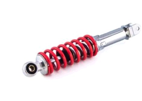 Амортизатор GY6, DIO, LEAD 280mm, регулируемый (красный) OSA