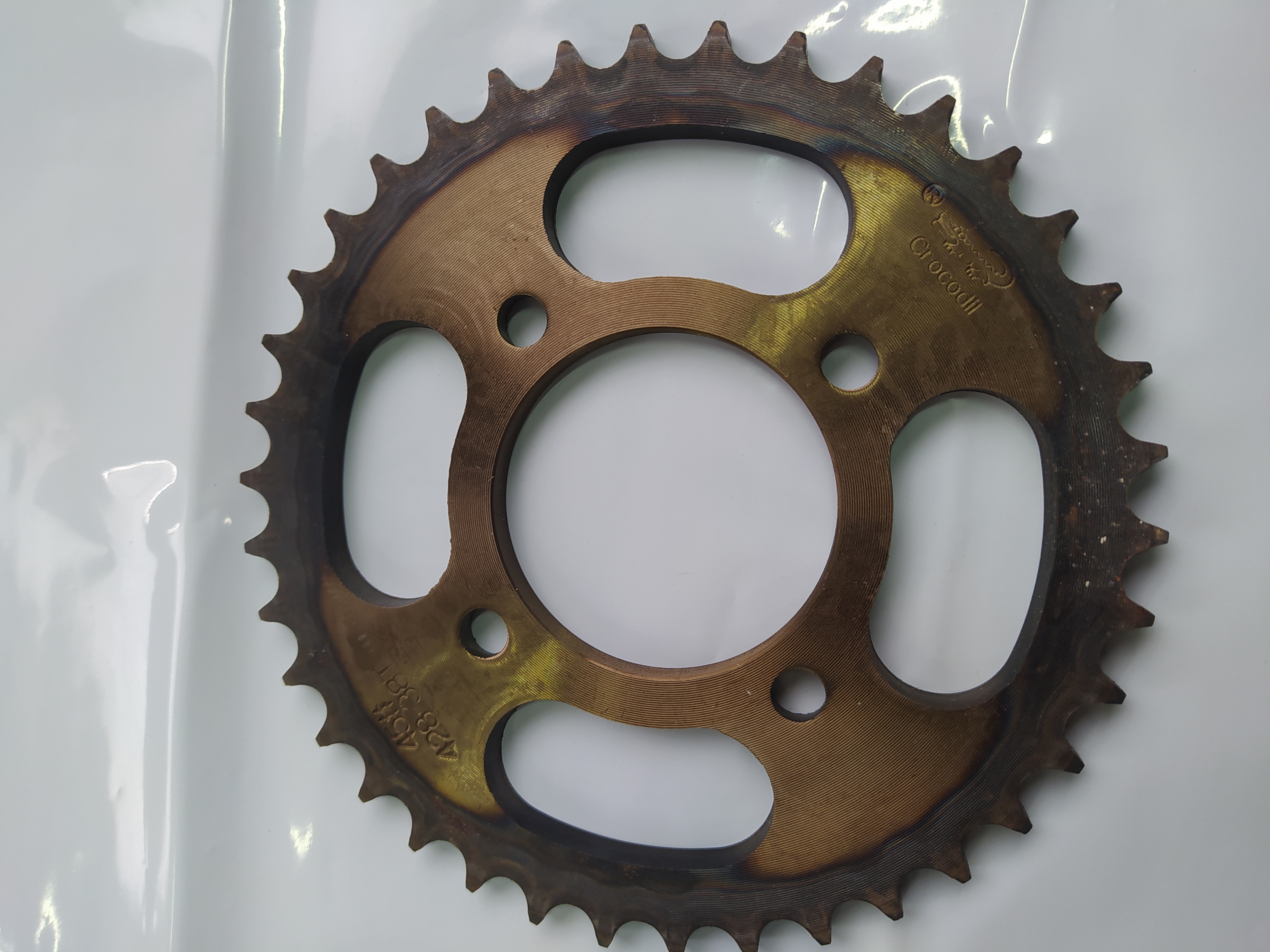 Звезда трансмиссии (задняя) JD125 428-38Т (d=58) 4отв.*78mm , каленая OSA