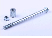 Ось колеса переднего Delta (L-180mm, D-10mm) + втулка OSA