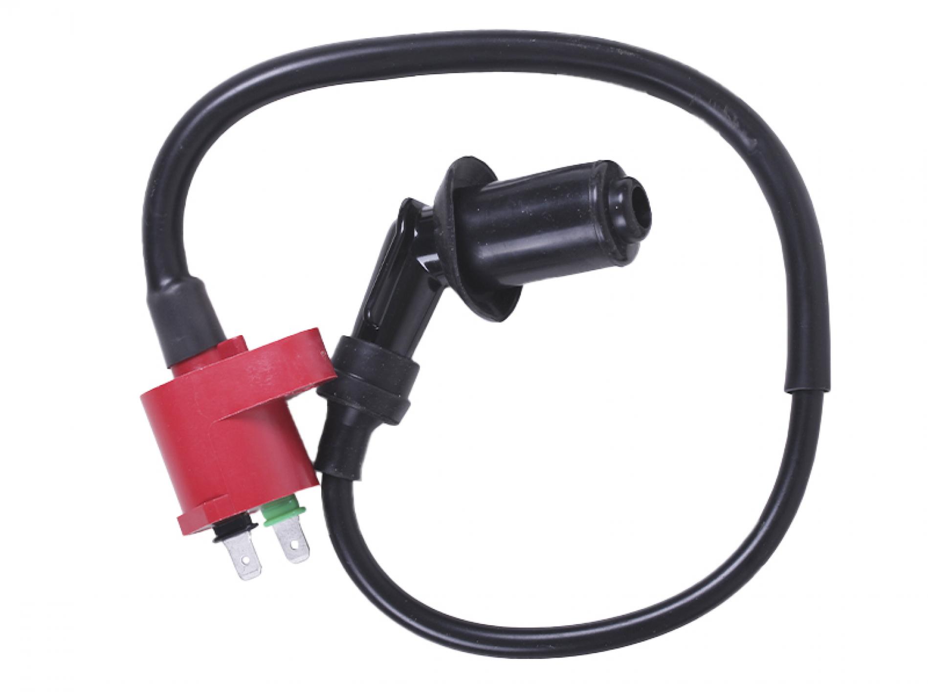 Катушка зажигания (тюнинг) 4T GY6 50-150, Honda DIO (оранжевая, +насвечник) TTG AMG