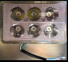 Фара LED(вставка в фару) ИЖ, МТ квадратная 6 диод VDK
