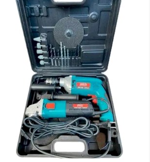 Набор 2 в 1 болгарка Spektr 125/1350 + дрель ударная Spektr 1450 SVET