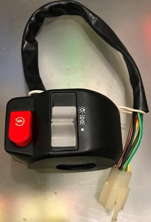 Блок кнопок руля (правый) 4T GY6 50 (диск) (черные) VDK