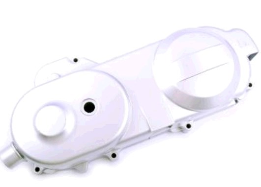 Крышка вариатора 4T GY6 50 (10 колесо, 139QMB, серебристая) JING
