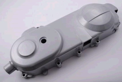 Крышка вариатора 4T GY6 50 (12 колесо, 139QMB, серебристая) KOMATCU