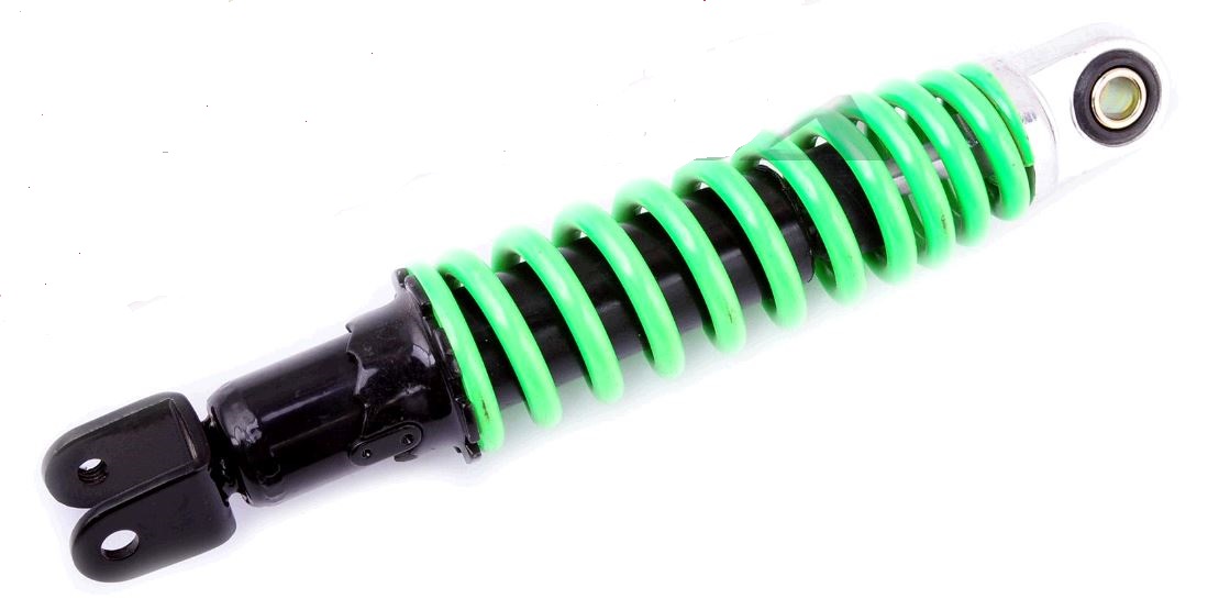 Амортизатор JOG 255mm, регулируемый (салатовый) KOMATCU