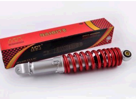 Амортизатор GY6, DIO, LEAD 290mm, регулируемый (красный металлик) SUNY