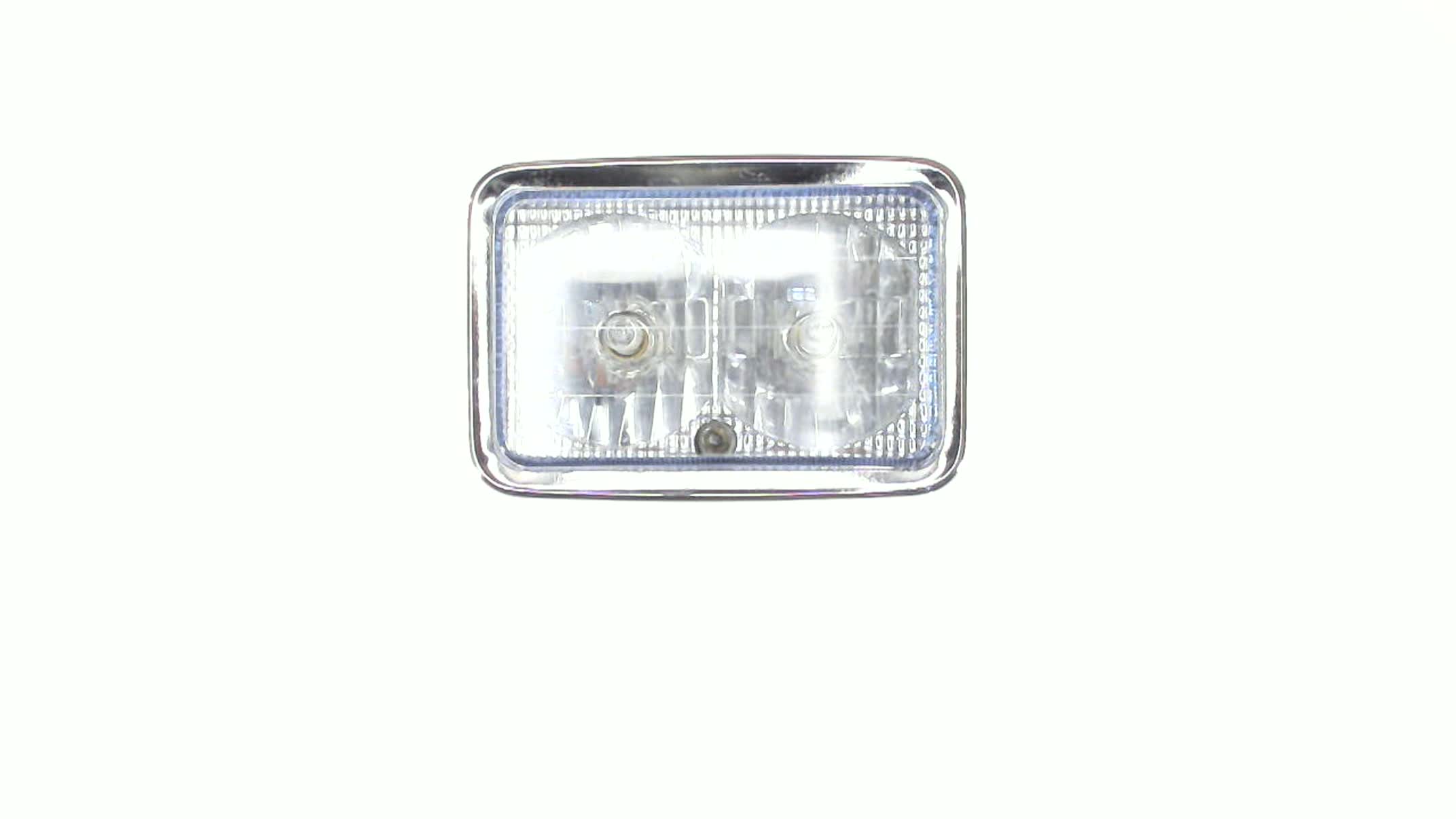 Фара (в сборе) 4T CB125, CG125 (двойная) (синяя) MIS