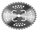 Нож мотокосы 40T (Ø255/25.4 mm) (победитовые зубья) с 4я подрезами KSP