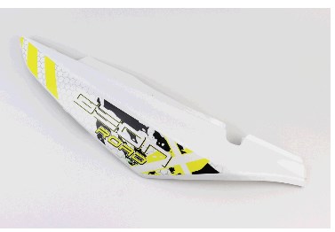 Пластик X-Road Light 200-250 задний боковой левый, белый с желтым рисунком KS
