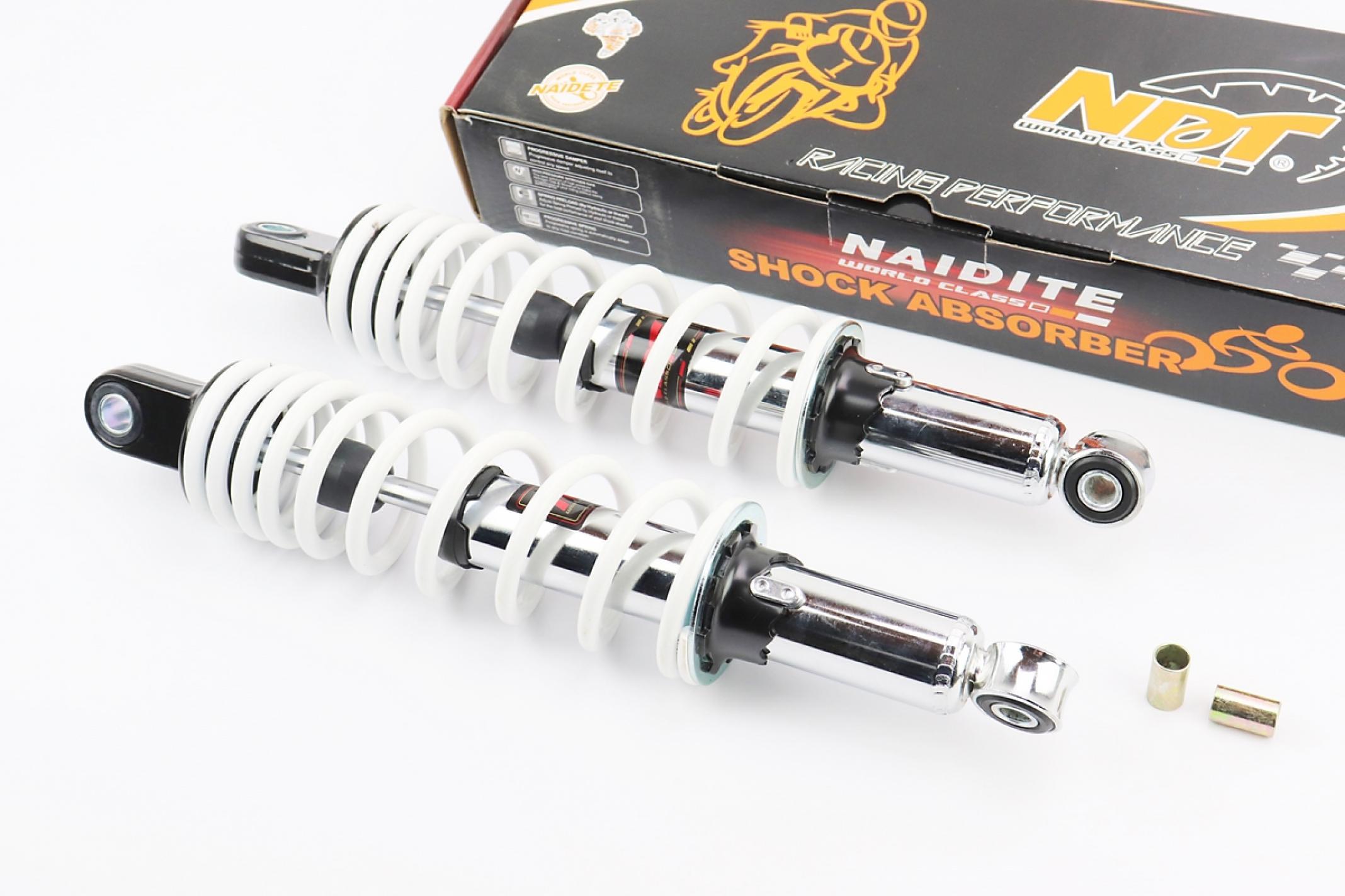 Амортизаторы (пара) Delta 340mm, регулируемые (белые) KS
