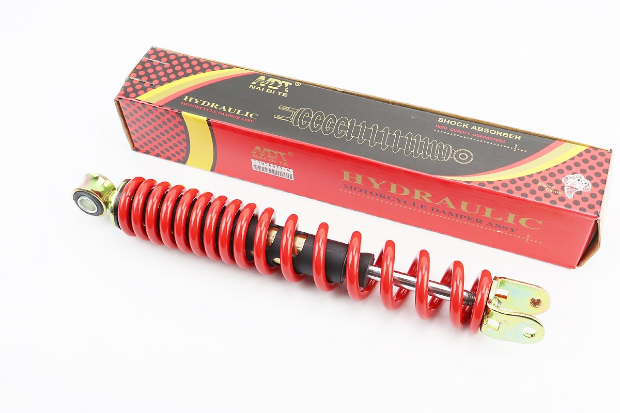 Амортизатор GY6, DIO ZX, LEAD 310mm, стандартный (красный) KS-2