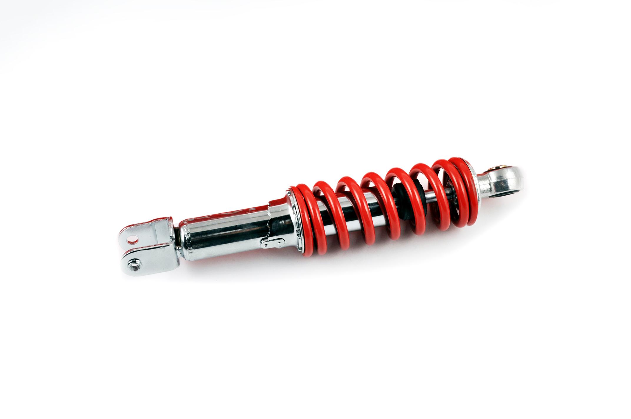 Амортизатор GY6, DIO, LEAD 275mm, регулируемый (красный) KS