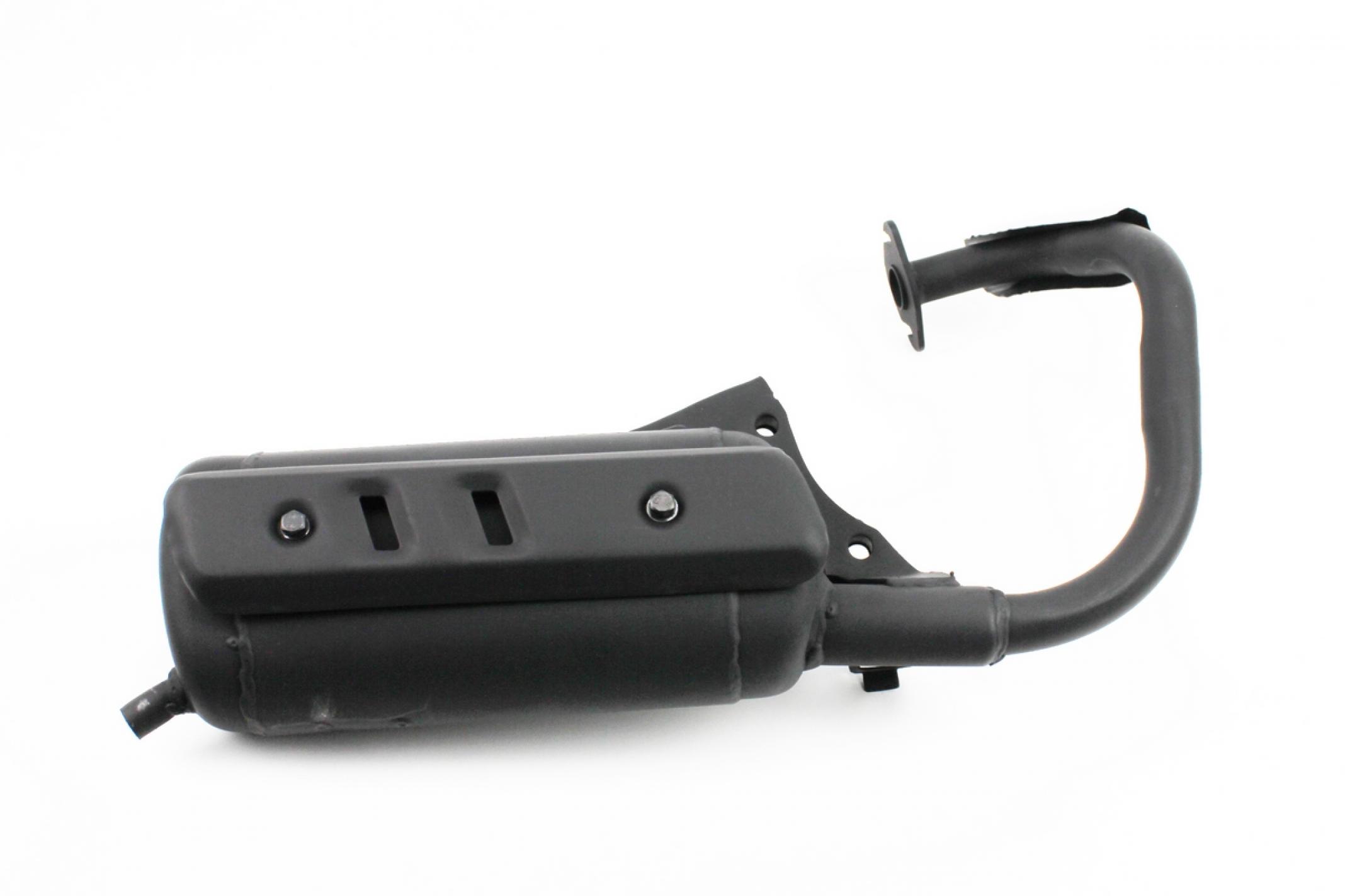 Глушитель Honda DIO AF18/27 (круглый) AF24 (накладка черная) KS-11