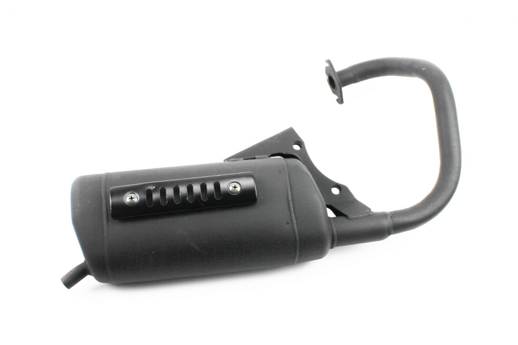 Глушитель Honda DIO AF18/27 (плоский) AF24 (накладка черная) KS-9