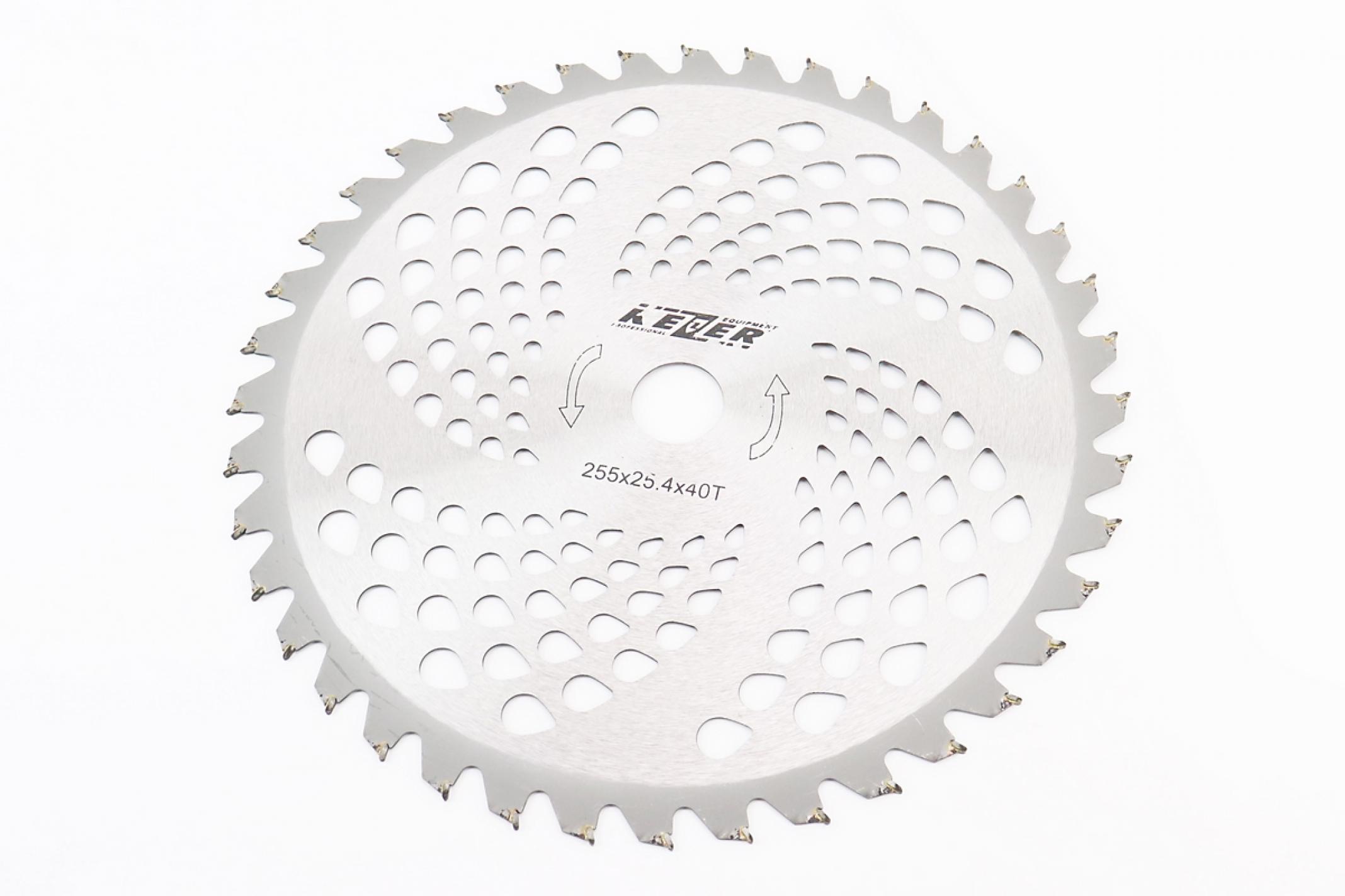 Нож мотокосы 40T (Ø255/25.4 mm) (победитовые зубья) KS-3