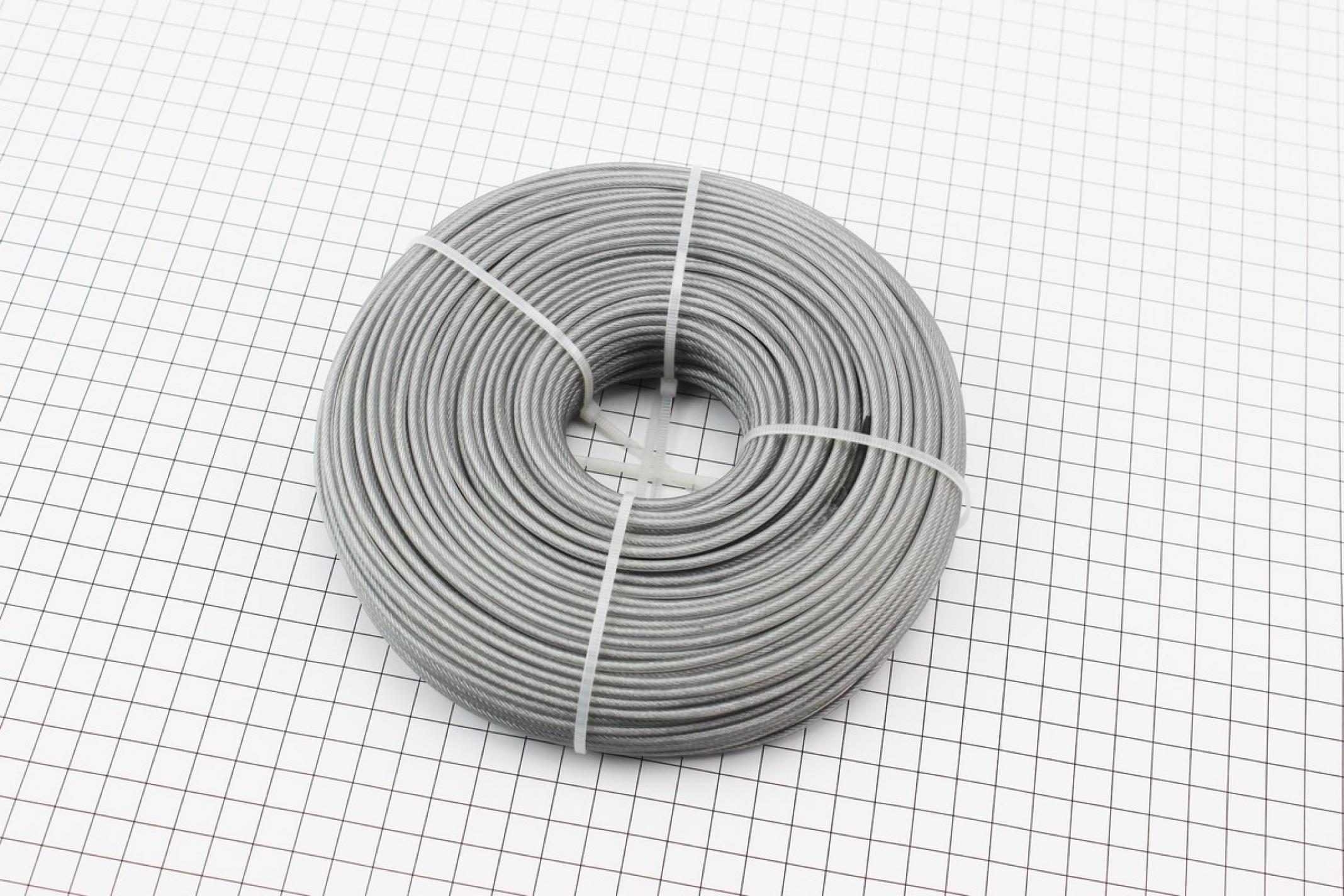 Леска мотокосы Ø2,7mm, 91 метр (круглая с тросом) KS