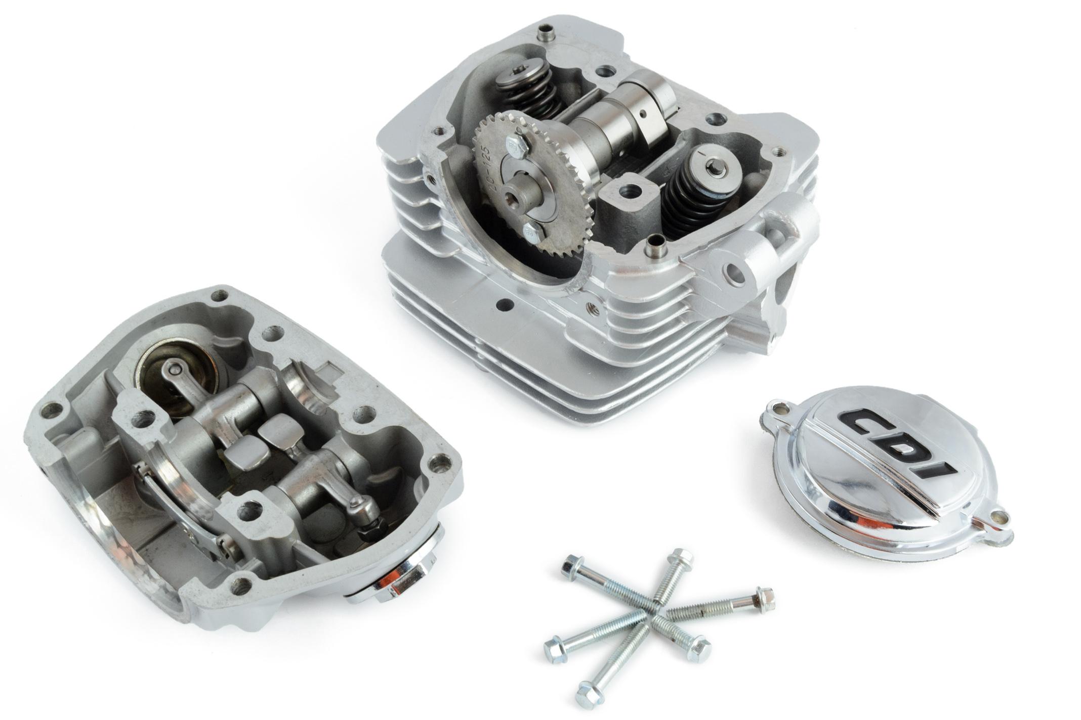 Головка цилиндра 4T CB150 (в сборе, + клапаны, крышка) KS-3