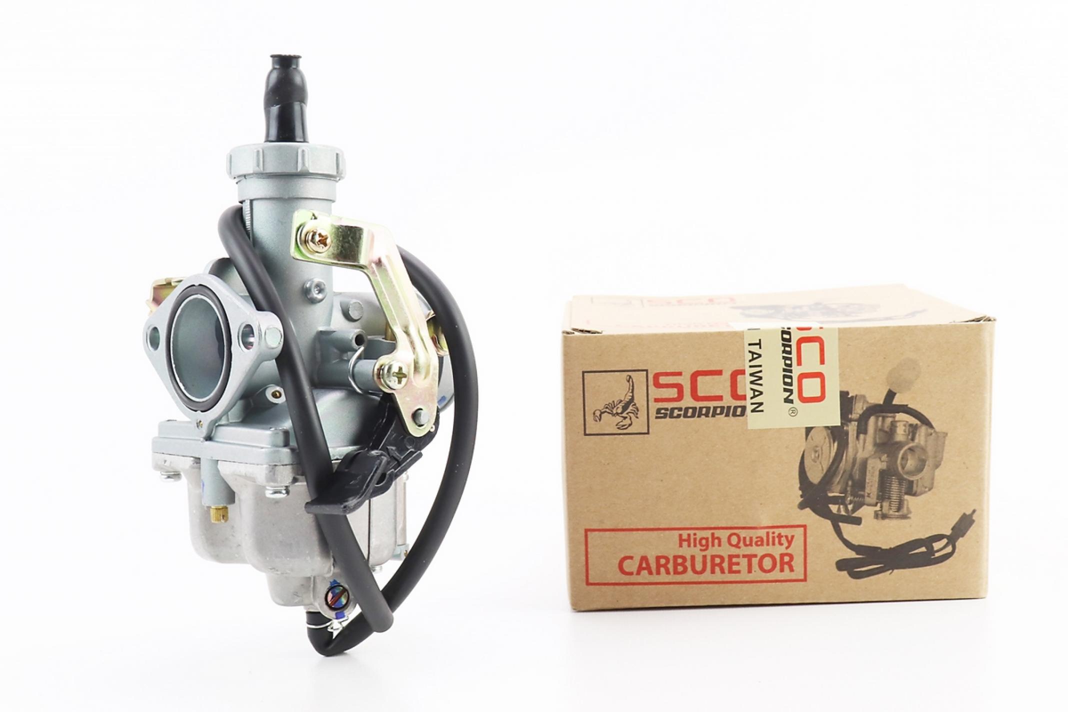 Карбюратор 4T CB/CG 150 (PZ27 c ускорительным насосом, дроссель под трос) KS