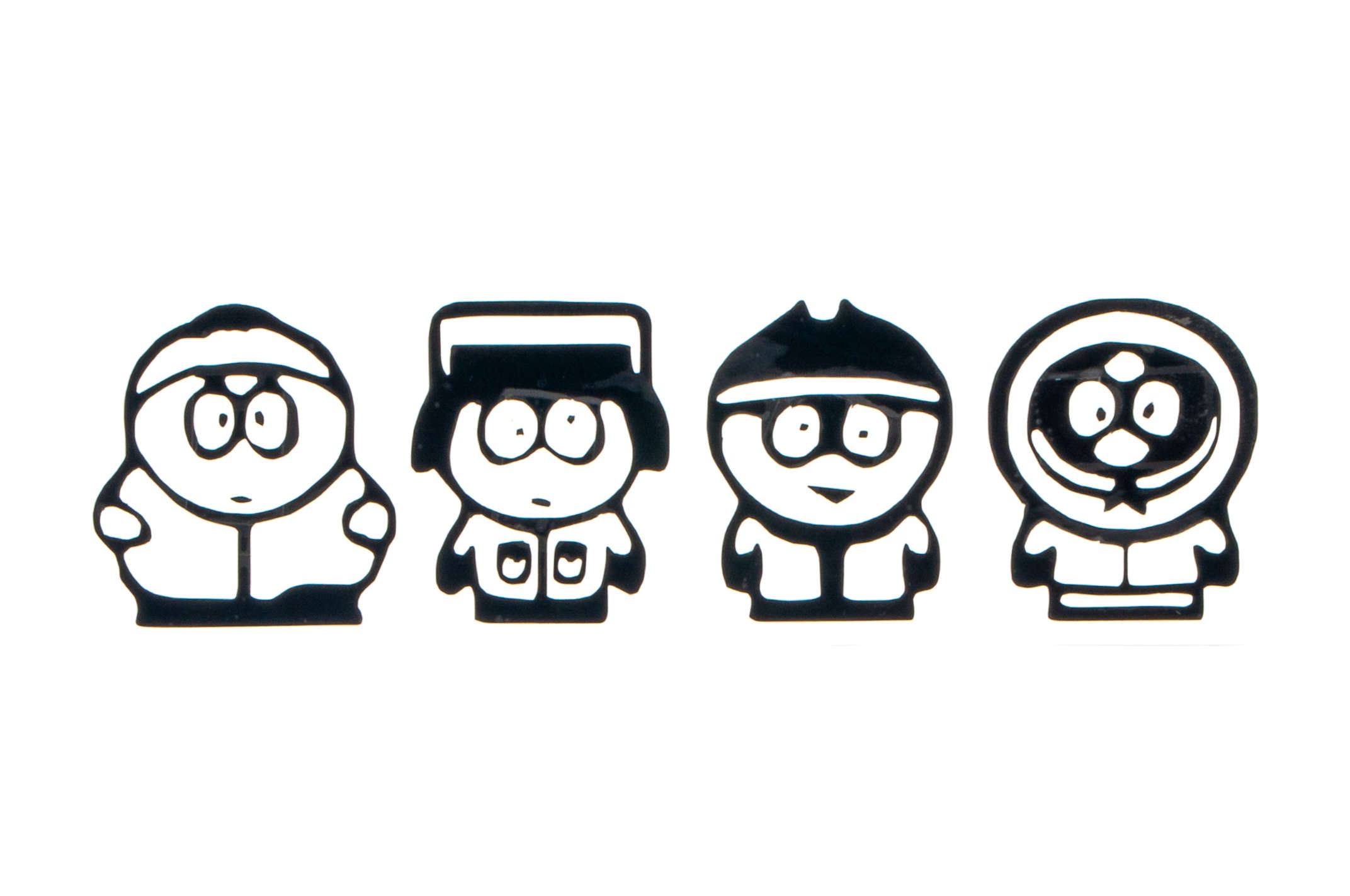 Наклейка SOUTH PARK (20х6см) (черная)