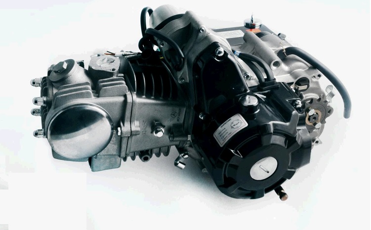 Двигатель Delta 125cc (АКПП, 157FMH, алюминиевый цилиндр) (черный) JING