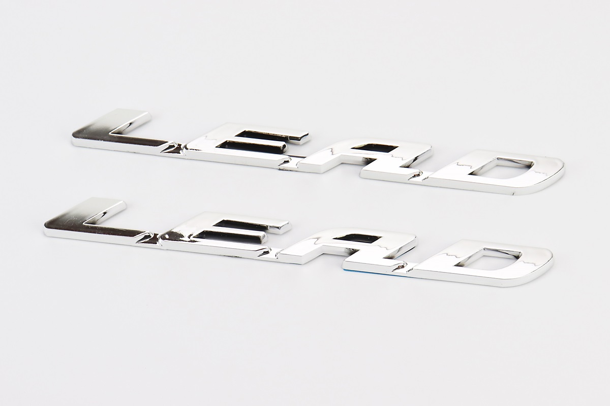 Наклейка шильдик LEAD 2шт (21,5x2см) KS