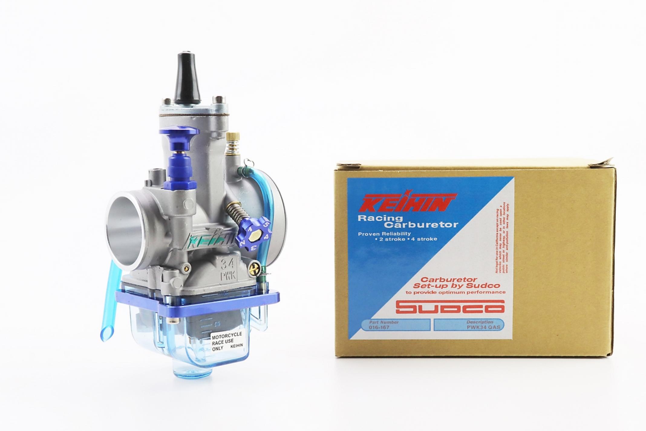 Карбюратор 4T CB/CG TUNING проз. поддон PWK 34 (d=34mm) из мех. заслонкой KS