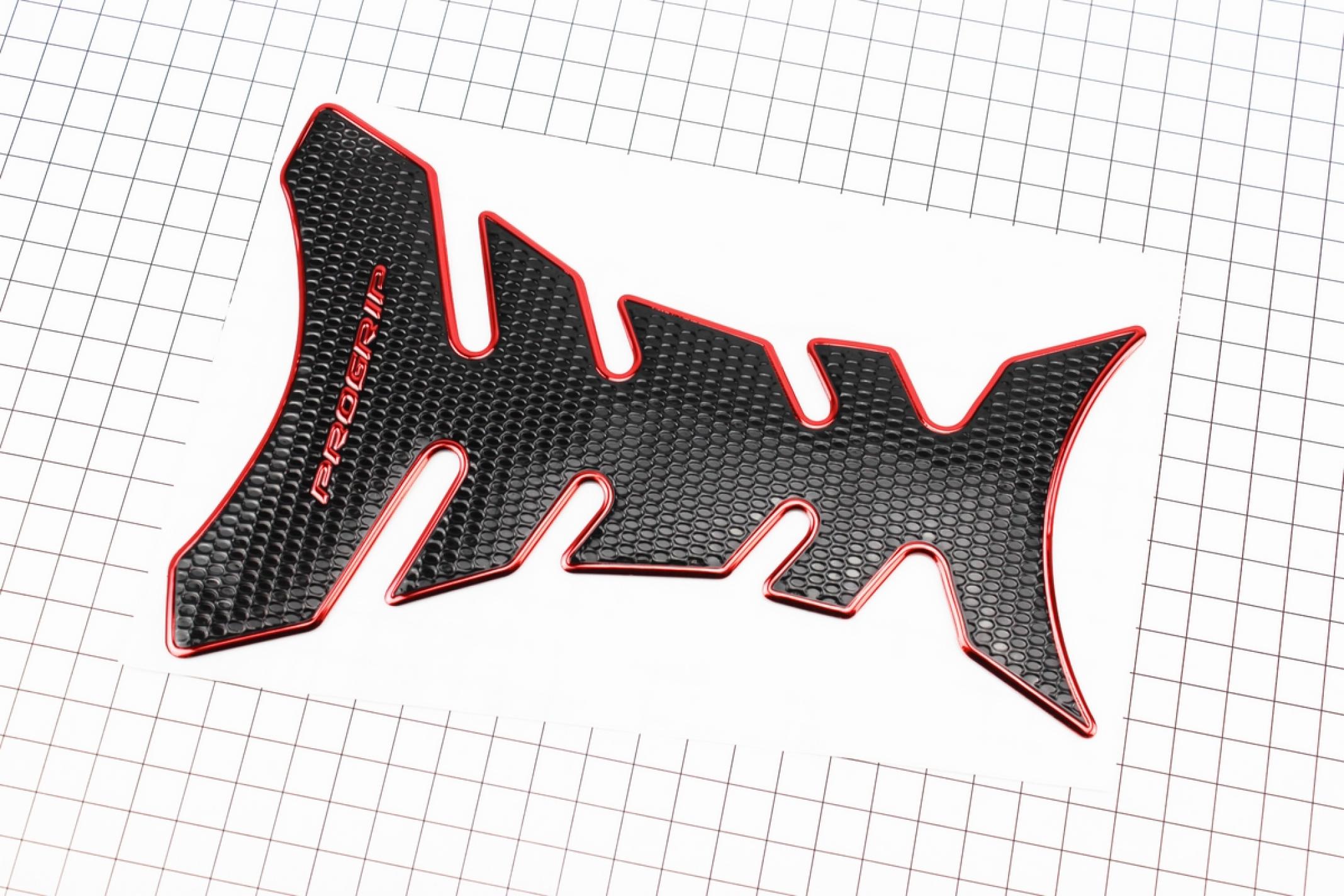 Наклейка на бак PROGRIP, с красной окантовкой KS
