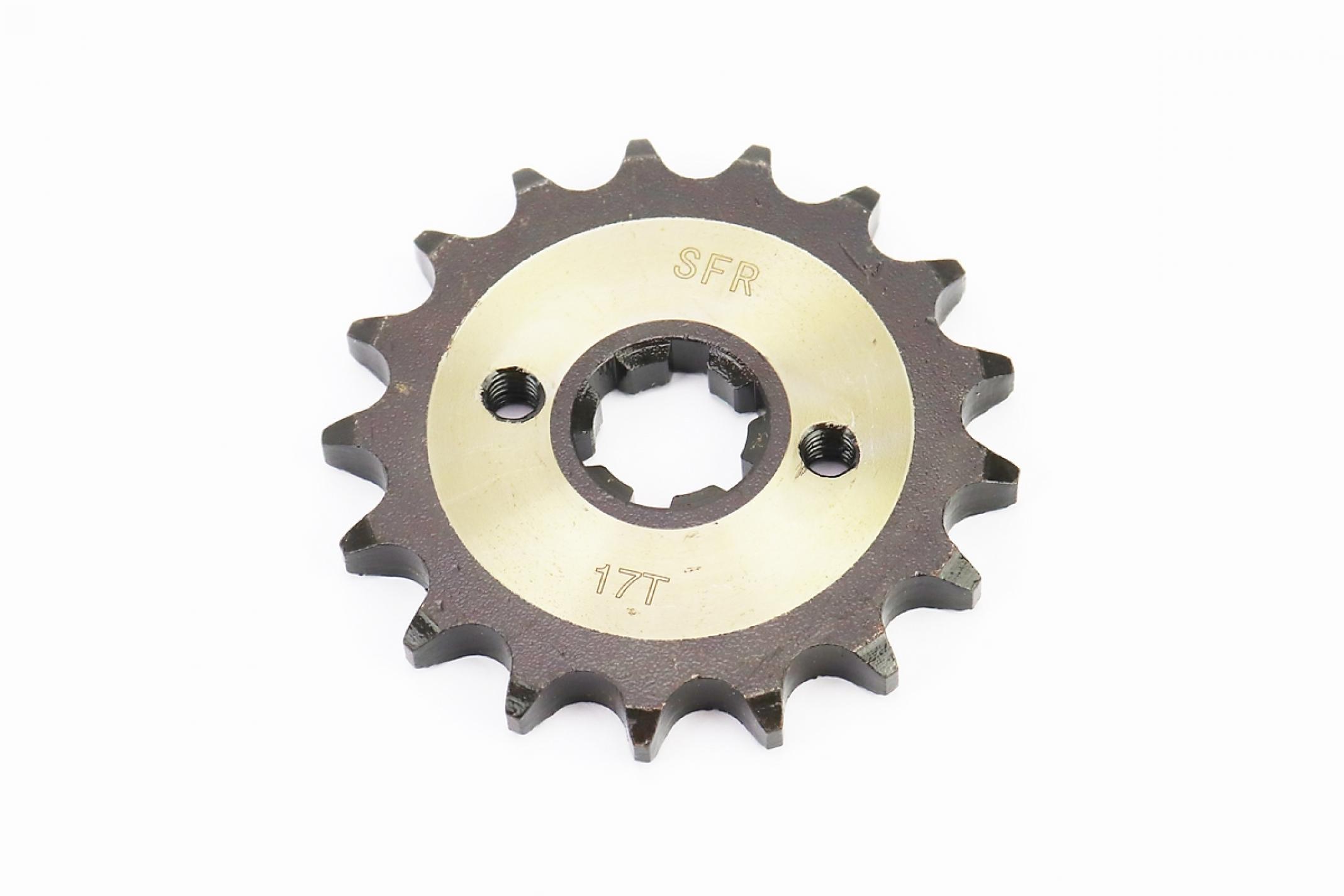 Звезда трансмиссии (передняя) Yamaha YBR125 428-17T (каленая) KS