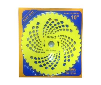 Нож мотокосы 40T (Ø255/25.4 mm) (победитовые зубья) (желтый ) BEST