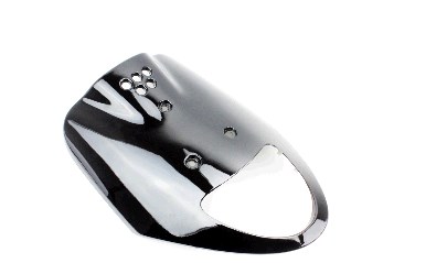 Пластик Yamaha JOG SA 01 передний (клюв) (черный) KOMATCU