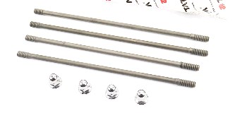 Шпильки цилиндра (4шт) 4T CB200/250 (+гайки) MIS